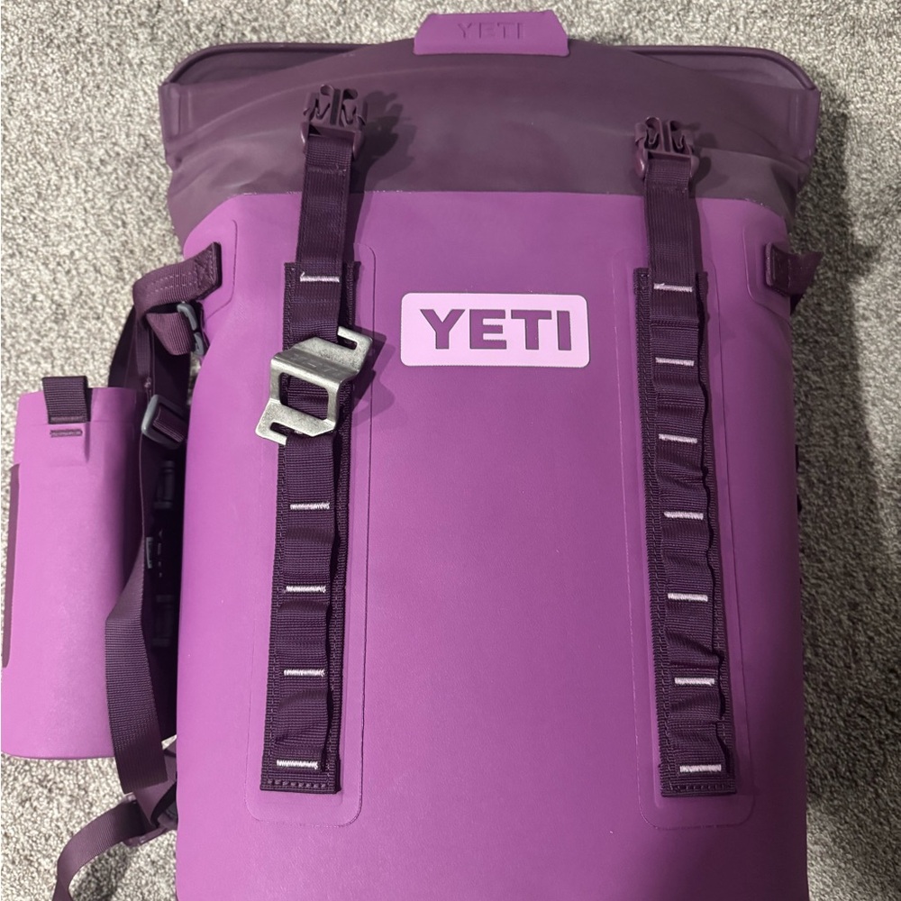 Yeti Purple Roll-Top Soft Cooler Backpack